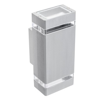 Oprawa ścienna NESSA 2xGU10 szara IP54 GTV 122193