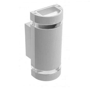 Oprawa ścienna SILVA góra/dół szar.2xGU10 IP54 GTV