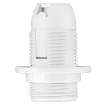 Oprawka E14 OTE14-01/0 termopl. z koł. biała