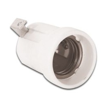 Oprawka E27 ceramiczna z blaszką F519U BEMKO