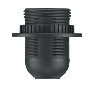 Oprawka E27 czarna termopl. z koł. PAWBOL D.3006