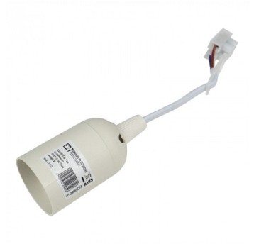 Oprawka E27 z przewodem biała ECOlight EC20680