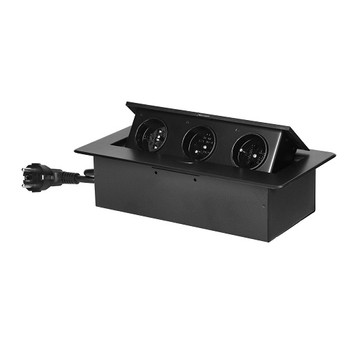 ORNO czarny Gn. wpuszcz 3x230V GM-9033/B