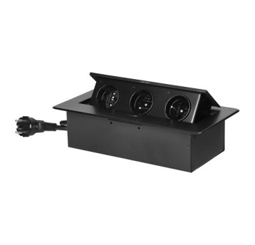 ORNO czarny Gn. wpuszcz 3x230V GM-9033/B