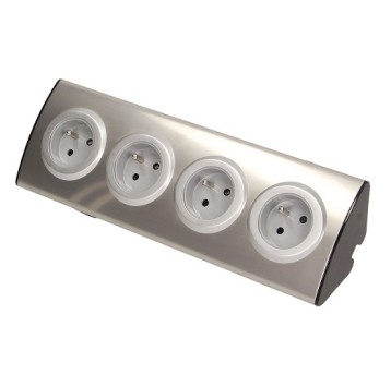 ORNO inox Gniazdo meblowe 4x230V AE-1340