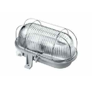 OVAL 60W E27 SIMETAL IP44 popiel 121173 LENA