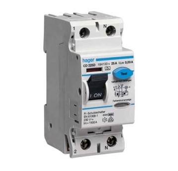 P302 25A 30mA AC wył.r-pr. HAGER CDC225J