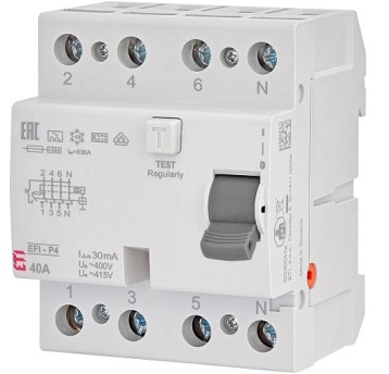 P304 40A 30mA A wył.r-pr. ETI EFI6-P4 A 40/0,03