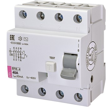 P304 40A 30mA AC wył.r-pr. ETI EFI6-P4 40/0,03A