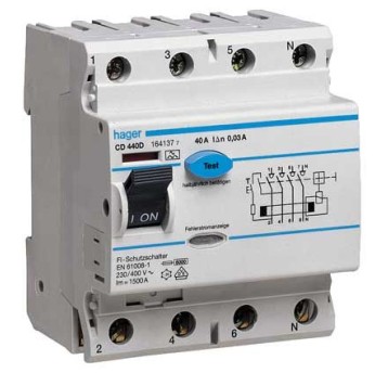 P304 40A 30mA AC wył.r-pr. HAGER CDC440J