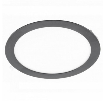 Panel LED czarny okrągły p/t 24W NW ORIS GTV387876