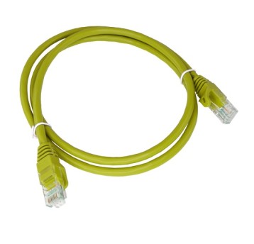 Patchcord UTP kat.5e 0,25m żółty ALANTEC 558571