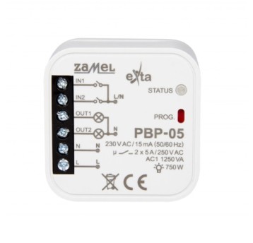 PBP-05 Przekaźnik bistab. 230V 2-kan.dopuszk.ZAMEL