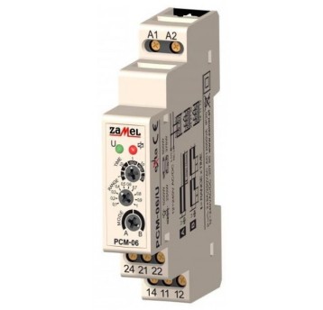 PCM-06/U Przekaźnik czasowy TH35 12-240V ZAMEL