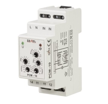 PCM-10 Przekaźnik czasowy wielof. 230V TH35 ZAMEL