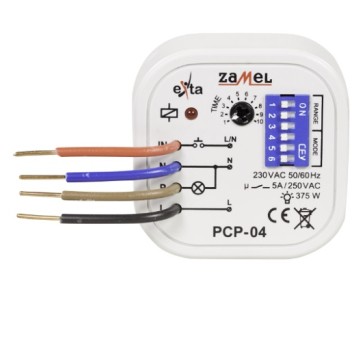 PCP-04 Przekaźnik czasowy 230V AC do puszki ZAMEL