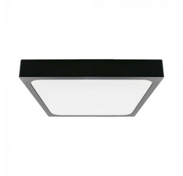 Plafon LED IP44 18W NW kwadrat czarny V-TAC