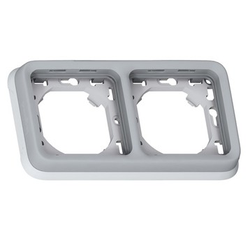 PLEXO55 IP55 szary Ramka 2M pozioma 069683 LEGR