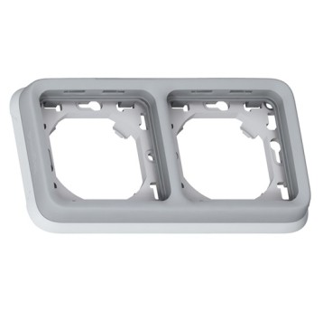 PLEXO55 IP55 szary Ramka 2M pozioma 069683 LEGR