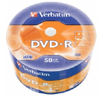 Płyta DVD-R 4,7GB /50 spindle/ VERBATIM