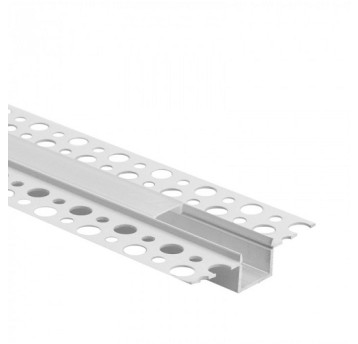 Profil GP02 p/t biały+klosz mrożony (2m) EC20641