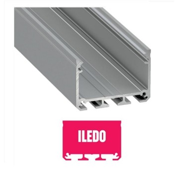 Profil LUMINES typ ILEDO srebny anod.3m n/t30x43mm