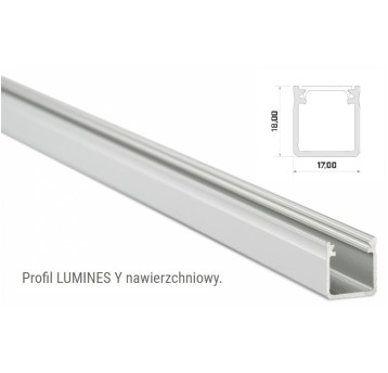 Profil LUMINES typ Y srebrny anod. 2m n/t 774114