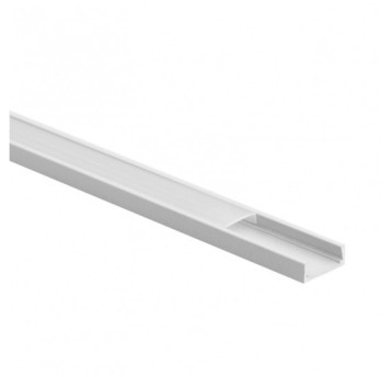 Profil N02 n/t biały+klosz mleczny (2m) EC20594