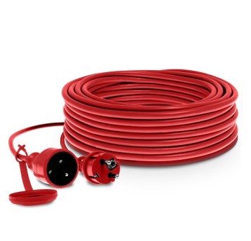 Przedł. 1gn+uz 20m GUMA cze 3x1,5 IP44 KEL W-97091