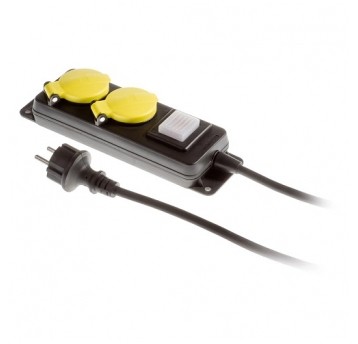 Przedł. 2gn+uz+wył 3m IP44 PLASTROL W-99483