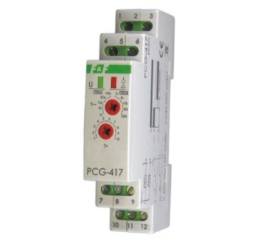 Przekaźnik czasowy PCG-417DUO 230VAC,24VAC/DC F&F