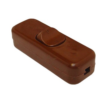 Przełącznik przelotowy 3A/250V brązowy LX3074B