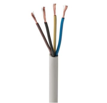 Przewód OMY 4x0,5 BIAŁY H03VV-F CET