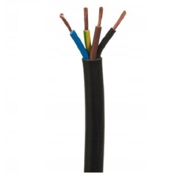 Przewód OMY 4x0,75 CZARNY H03VV-F CET