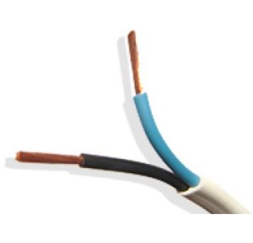 Przewód OMY-p 2x0,5 BIAŁY płaski H03VVH2-F