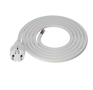 Przewód PVC 1,5m 3x2,5 biały wt.pr. PLAST W-98389