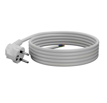 Przewód PVC 3,0m 3x1,5 biały wt.kąt. PLAST W-97181