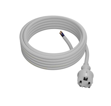 Przewód PVC 5,0m 3x2,5 biały wt.pr. PLAST W-98396