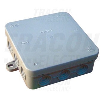 Puszka 100x100x40mm IP54 szara PD100X100 TRACON