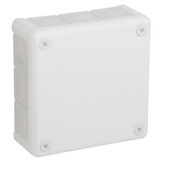 Puszka biała n/t 118x118x46 12-wl. IP55 VP 051-01