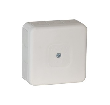 Puszka biała n/t 85x85x37 12-wl. IP55 VP 031-01