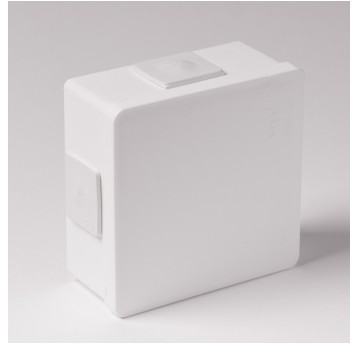 Puszka biała n/t 86x86x40 4wl.klik IP55 VP 001-01