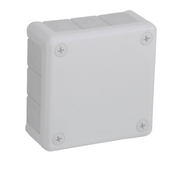 Puszka biała n/t 98x98x42 12-wl. IP55 VP 041-01