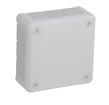 Puszka biała n/t 98x98x42 12-wl. IP55 VP 041-01