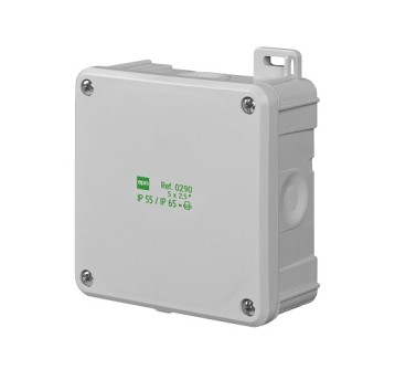 Puszka n/t pusta 98x98x46 2K IP55/65 EP-Na 0290-04