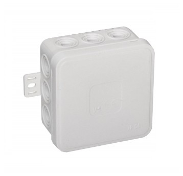 Puszka V5 biała ViPlast 75x75x41 IP54 035-01