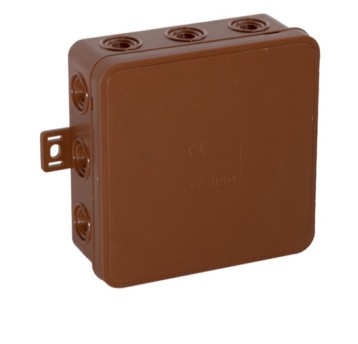 Puszka V7 brąz ViPlast 100x100x41 IP54 037-02