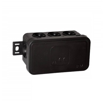 Puszka V8 czarna ViPlast 80x45x41 IP54 038-05