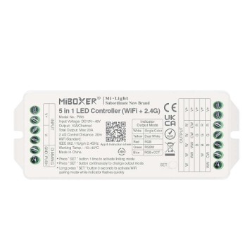 PW5 Kontroler 5w1 MIBOXER 12V-48V WIFI 20A