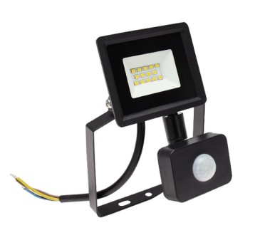 Reflektor LED 10W +czuj. NW czarny N-LUX3 105910
